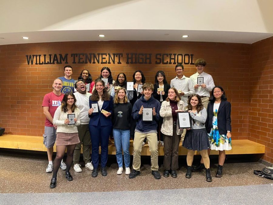 The Speech and Debate Team, at a competition at William Tennent High School