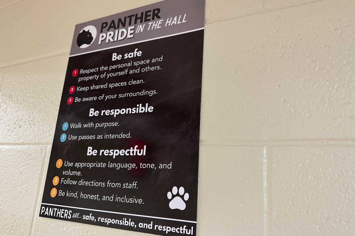 Posters in the hallways, classrooms, and other spaces of the school that describe expected behaviors are one visible sign of the implementation of PBIS.