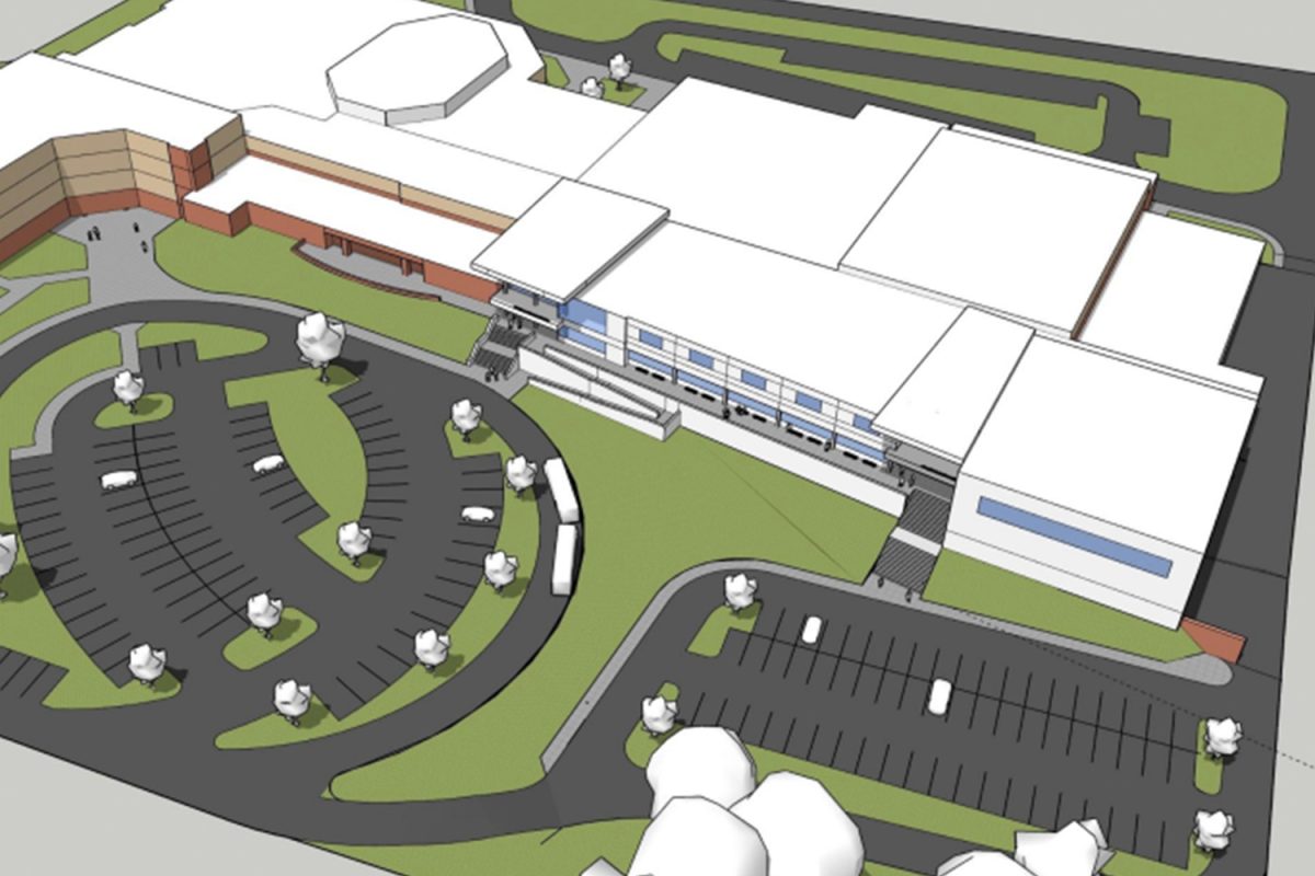 PROPOSED RENOVATIONS | One image of the proposed high school renovations that was shared at the June 2023 School Board Facilities and Finance Meeting. 
