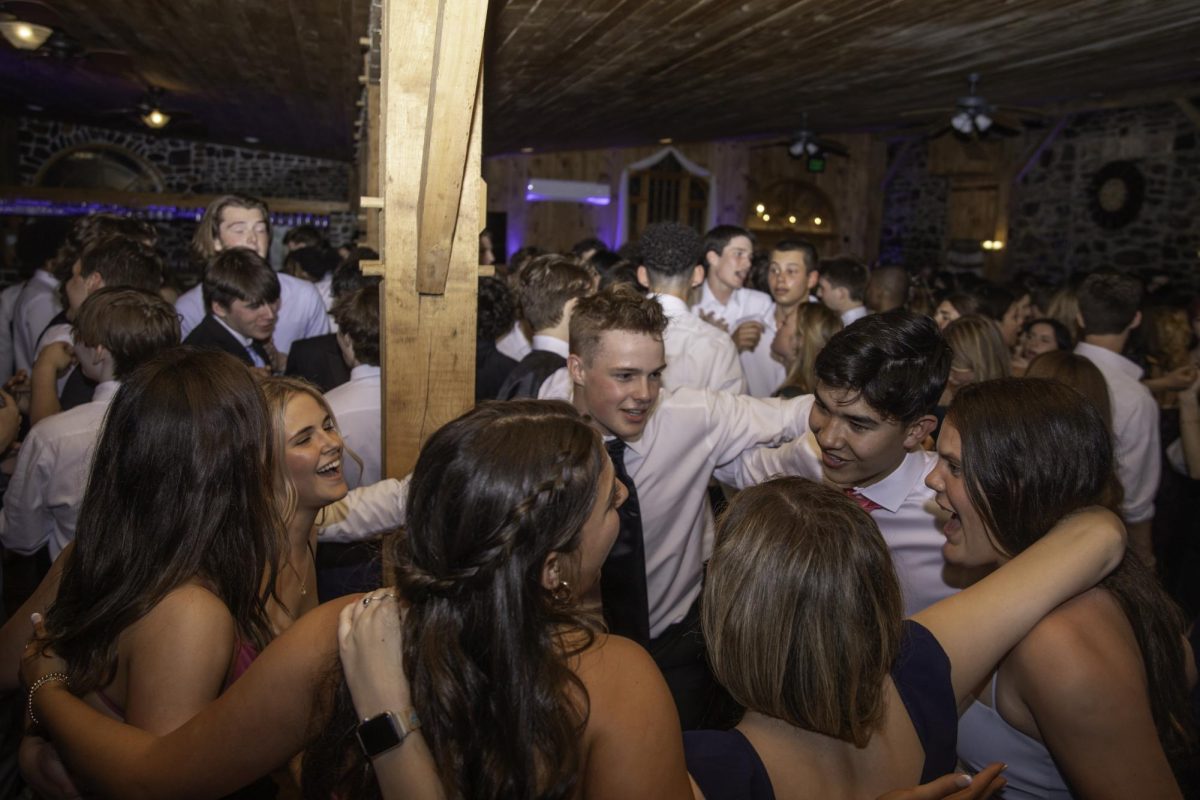 The dance floor was crowded, but perfect for friends to celebrate together.