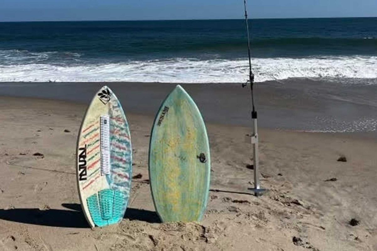 Willow Huellemeier shares a photo from a day spent skimboarding at the beach. Dewey Beach provided the perfect weather for riding the waves.