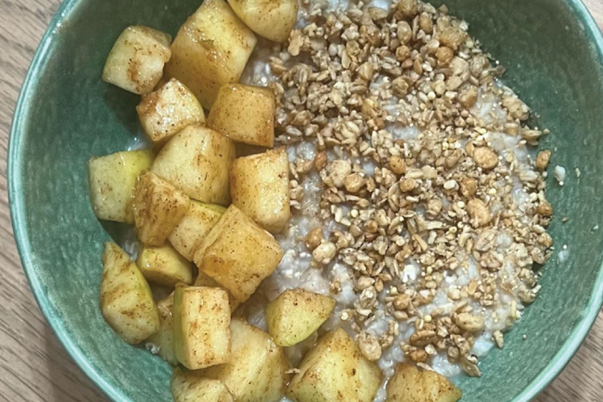 Apple and Oats made by JJ Bohr. Photo provided by JJ Bohr