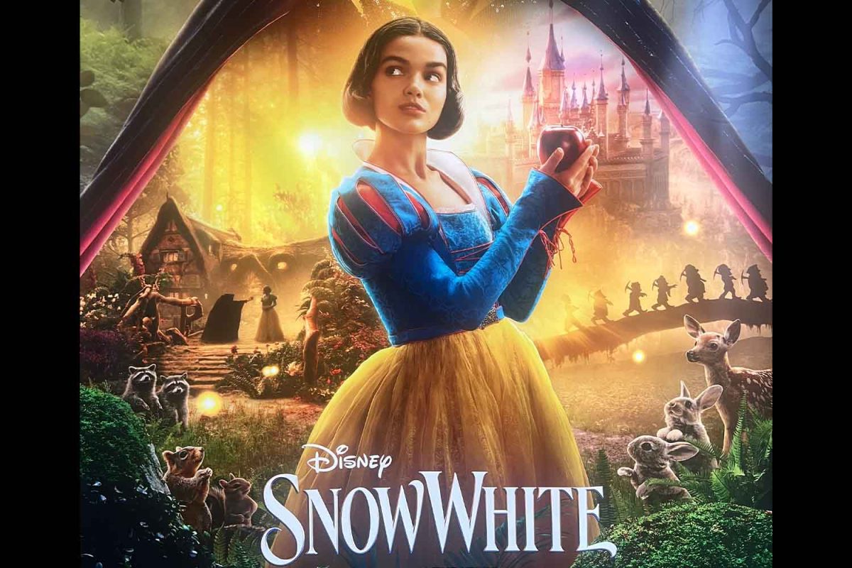 Poster of the Snow White movie at AMC movie theater.