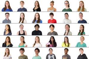 Some of the 2025-2026 Student Council candidates who stopped by the photo studio just before the election.