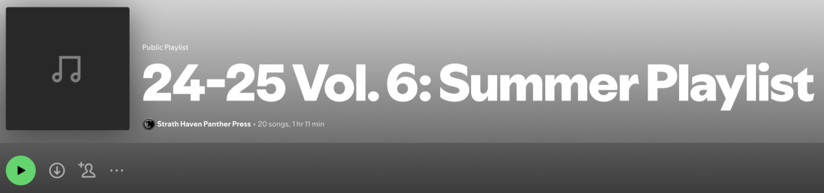 June Panther Playlist: Summer Edition