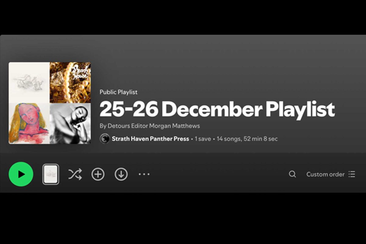 December Playlist Screenshot