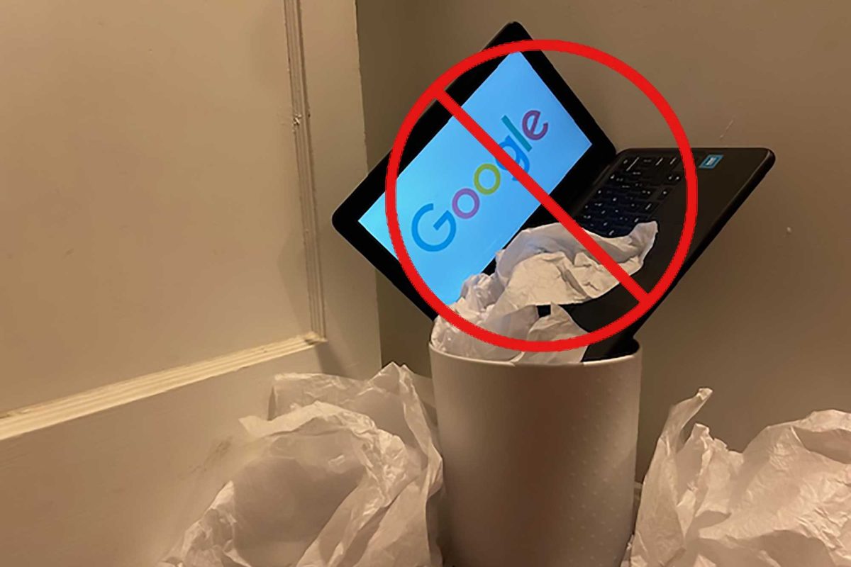 ILLUSTRATION: The seniors' Google accounts will be deleted on June 12. Students can choose to save their files by transferring them to a personal google account or by downloading an archive. Chromebooks must be returned or seniors will face fines.