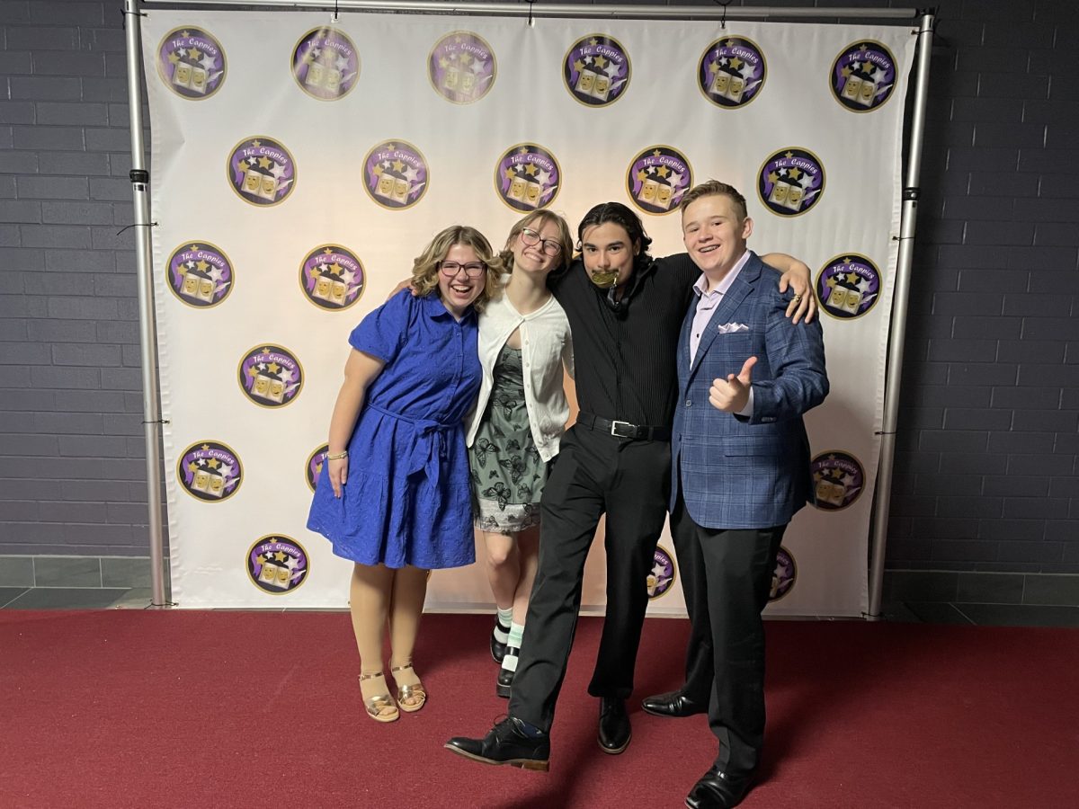 Haven students pose for a picture at last years Cappies gala. 